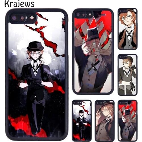 Krajews Nakahara Chuya Bungou Stray Dogs Phone Case For iPhone 5 6S 7 8 plus 11 12 Pro X XR XS Max Samsung Galaxy S7 S8 S9 S10