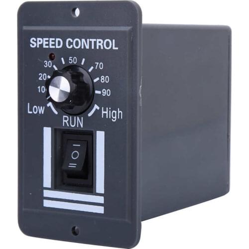 Motor Speed Controller CW/CCW Adjustable Speed with Switch Controller DC Motor Governor DC12V to 60V 10A Stepper Motor