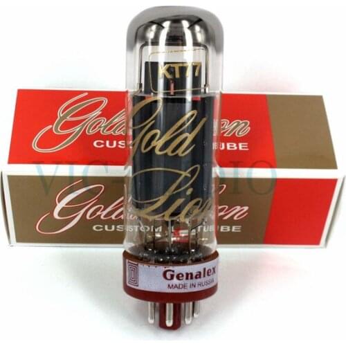 1Piece Russia New GOLD LION Tube Genalex KT77 Vacuum Tube Replace EL34 6CA7 Electron Tube Free Shipping