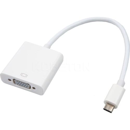 Kebidumei 2018 New Type C USB 3.1 Male to VGA Female Adapter Cable for Macbook 12 Notebook Wholesale