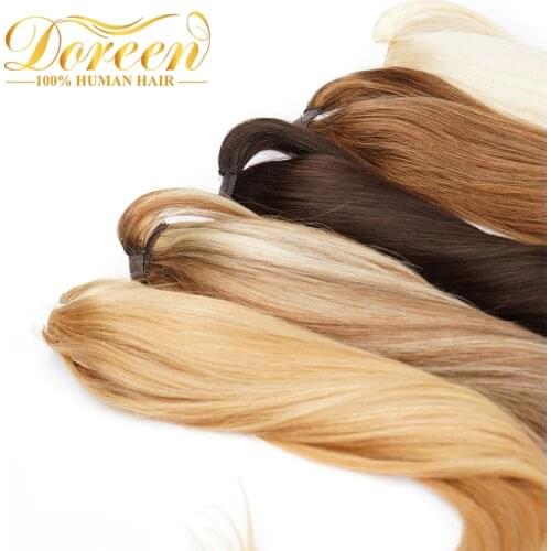 Clip in Ponytail Hairstyles Brazilian HairMachine Made Remy Real Natural Human Hair Ponytail Hairpieces 14 to 24 inches