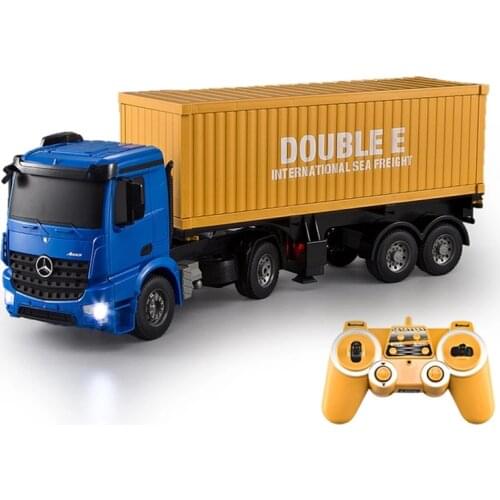 The best gifts rc toys RC Truck Model Super Speed E564 High Speed big remote control Container Truck toy Simulated lights toys
