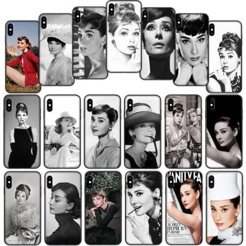 Audrey Hepburn Soft Cover Case for iPhone 12 11 Pro X XS XR Max
