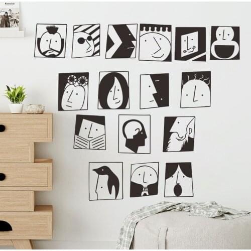Cartoon Egypt Face Culture Home Decor Waterproof Wall Stickers For Kids Rooms Decals Living Room Decor Wallpaper adesivi murali