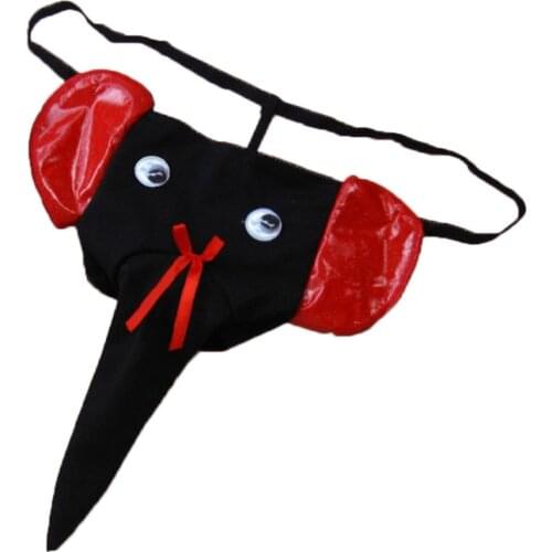2020 New Sexy mens g-strings thongs Elephant Bulge Pouch Men Elastic T Back erotic Lingerie Thong Male Bulge Pouch Underwear