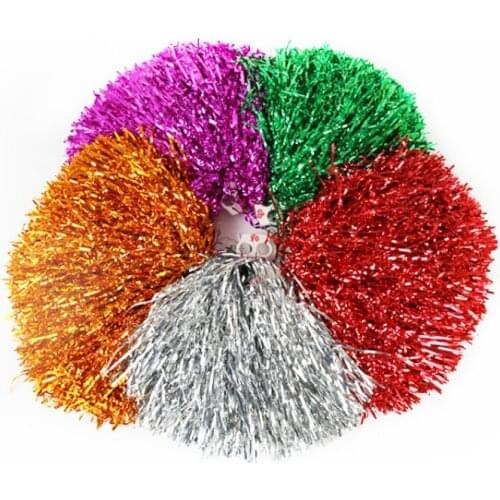Plastic Cheerleader Cheerleading Pom Poms Flower Ball Party Costume Accessory Set Ball Dance Fancy Dress Night Party Sports