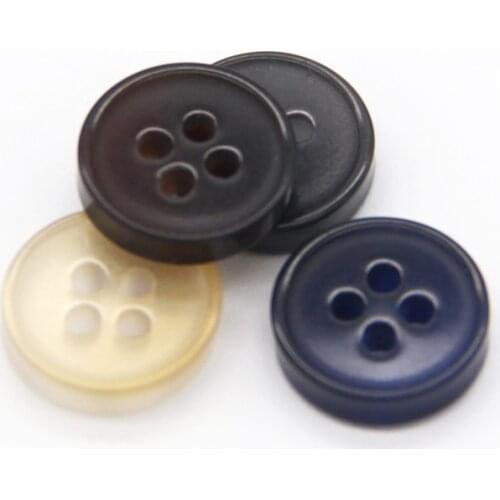 HENGC 13mm Flat Round Resin Shirt Decorative Buttons For Clothing Coat Doll Clothes Sewing Accessories DIY Crafts Wholesale