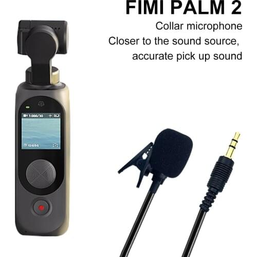 Suitable for FIMI PALM 2 Gimbal Camera Palm2 3.5mm Noise Reduction Microphone 3-Pole Interface Photography Accessories In Stock