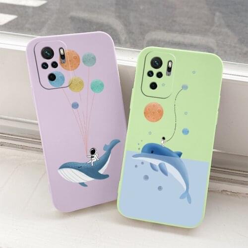 Balloon Shockproof Silicone Cover Case For Xiaomi Redmi Note 10 10S 9T 9 8 7 Pro MAX Redmi 9 9A 9T K40 K30 K20 Pro Phone Case