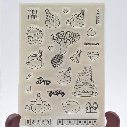 The Lovely snack DSC4725 Transparent Clear Silicone Stamp Seal for DIY scrapbooking photo album Decorative clear stamps