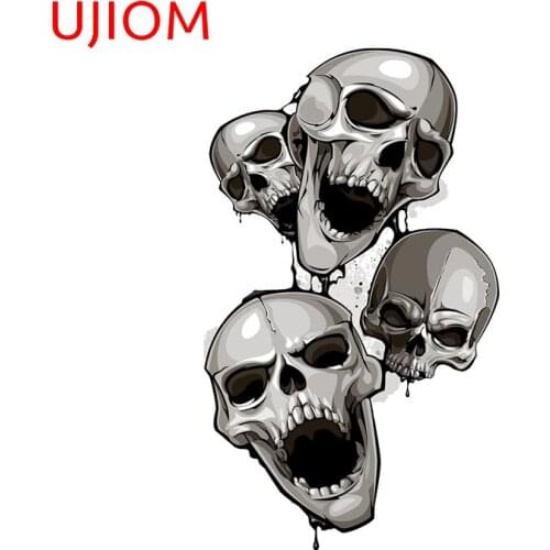 UJIOM Skulls Decoracion Para Sala Wall Decals Moisture Proof Kitchen Bathroom Bedroom Accessories Wall Stickers Mural Art