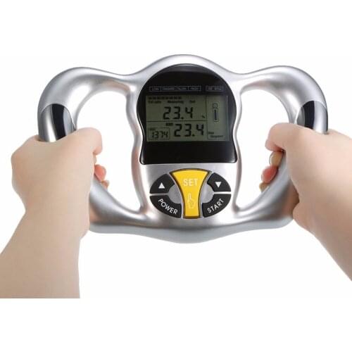 10pcs Wireless Portable Digital LCD Screen Handheld BMI Tester Body Fat Monitors Health Care Analyzer Fat Meter Detection