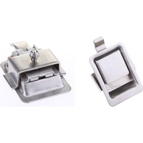 2pcs Reliable Peddle Latches Stainless Steel Flush Mount Paddle Handle Lock