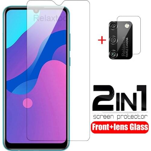 2IN1 Screen Protector For honor 9a Tempered Glass For Huawei honor 9c 9s 9 lite 9x 8x 8s 8c 10 lite 10i Camera Lens glass