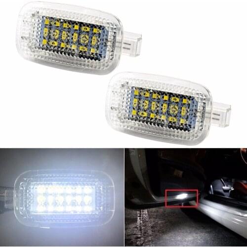 2X LED Car Door Courtesy Luggage Footwell Shadow Lights For Mercedes/Benz W204 W216 W217 W221 R230 C197 W212 W169 Canbus
