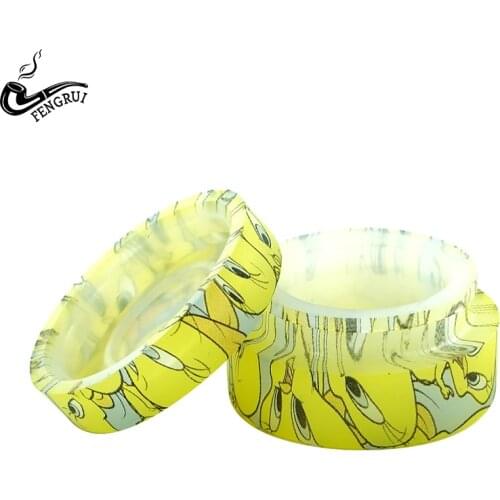 5pcs Silicone Storage Container 5ml Small Container Wax Oil Storage Container Pretty Dab Box with Cover Smoking Accessories