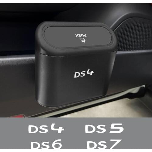 Car Trash Can Clamshell Trash Bin For DS DS3 DS4 DS5 DS6 DS7 Hanging Vehicle Garbage Case Storage Box Auto Interior Accessories