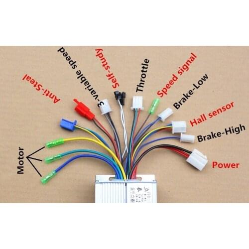 Free Shipping 450W 48V/60V DC 9 mofset brushless motor controller E-bike electric bicycle speed control