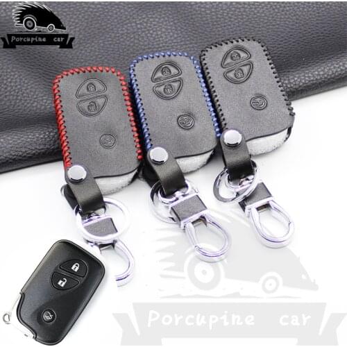 Genuine Leather Car Key Case Cover For Lexus CT200h ES 300h IS250 GX400 LX570 RX270 RX350 RX450h Shell Protector