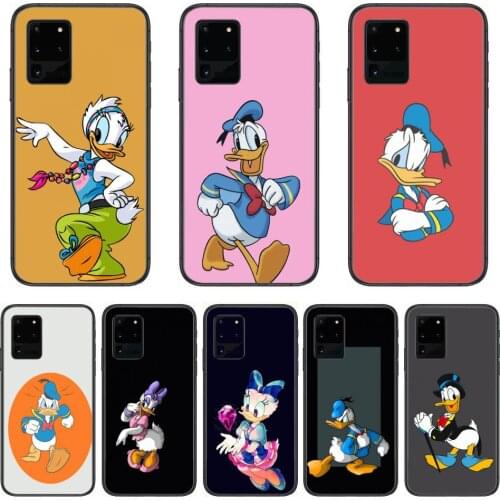 Phone Case Disney Duck Donald Phone cover hull For SamSung Galaxy S 6 7 8 9 10 20 21 Plus Edge E note 5G Lite Ultra black soft