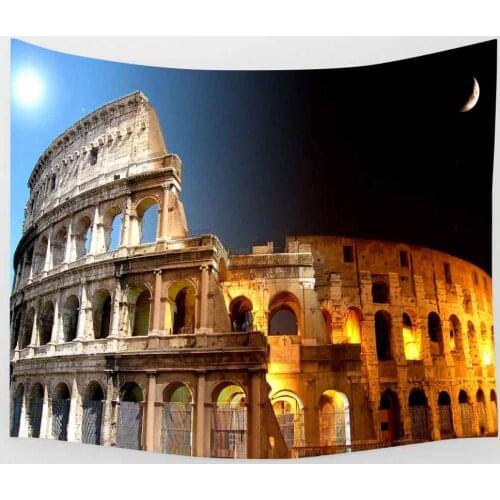 Simsant European Tapestry City Landscape Architecture Art Wall Hanging Tapestries for Living Room Home Dorm Decor