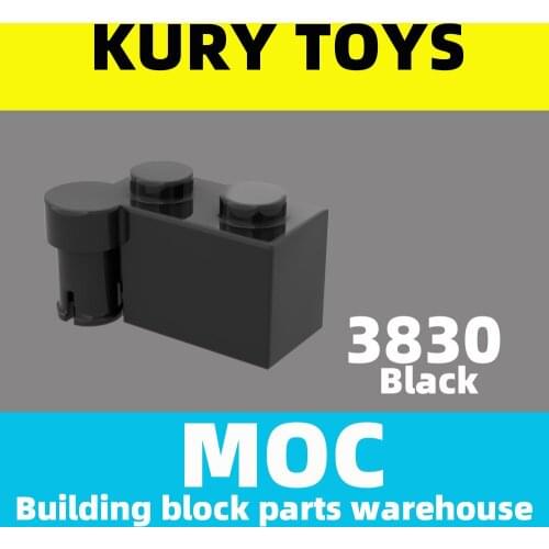 Kury Toys DIY MOC For 3830 100pcs Building block parts For Pane for Hinge Brick 1 x 4 Swivel Top For toy brick