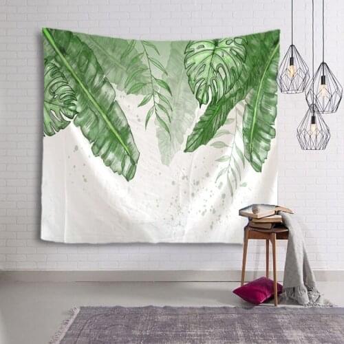 Tapestry Wall Hanging Bedspread Beach Towel Table Cloth Home Decoration Beautiful Tropical Leaf Design Large Size 150cmx230cm