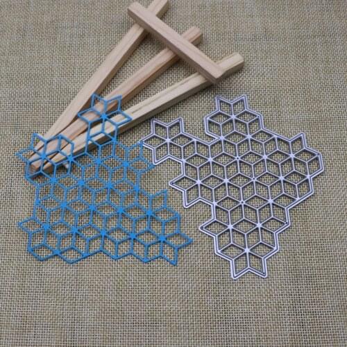Irregular Geometric Rhombus Metal Cutting Dies Embossing Stencils for DIY Scrapbooking Photo Album Decor DIY Paper Cards Making