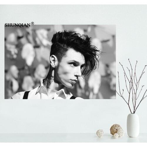 New Custom Andy Black Canvas Poster Living room decorative wall painting Poster cloth print Fabric Poster