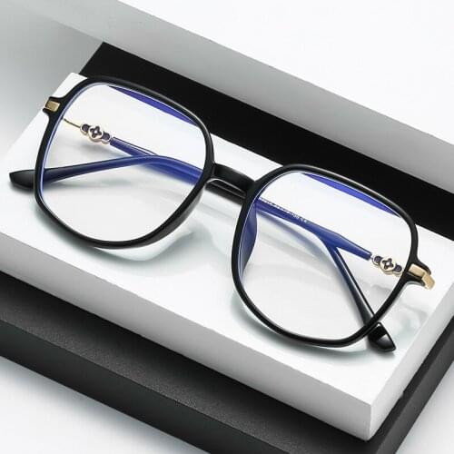 TR90 Computer Blue Blocking Light Glasses Men Eyeglasses Frames Transparent Opticos Para Mujer Vintage Square Glasses Women New