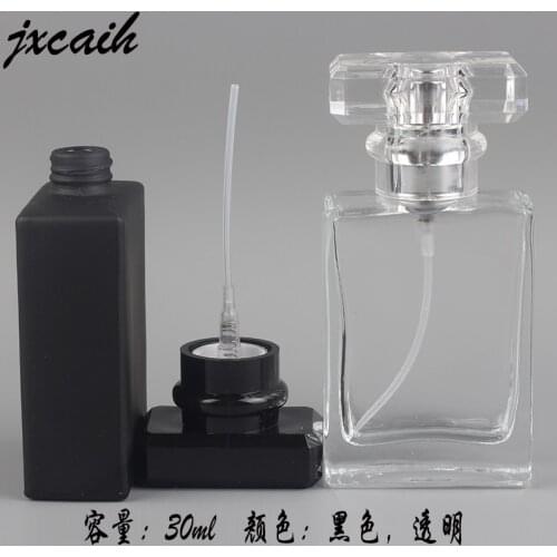 5 Piece 30ML Fashion Portable Transparent CLEAR Glass Perfume Bottle With Aluminum Atomizer Empty Cosmetic Case For Travel
