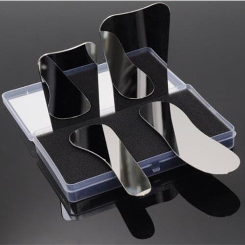 Dental Orthodontic Oral Clinic 4pcs/set Stainless Steel Reflector Mirror