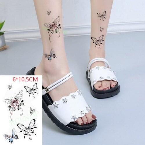 Waterproof Temporary Tattoo Sticker Color Butterfly Body Art Flash Tattoo Fake Tattoo for Women Men