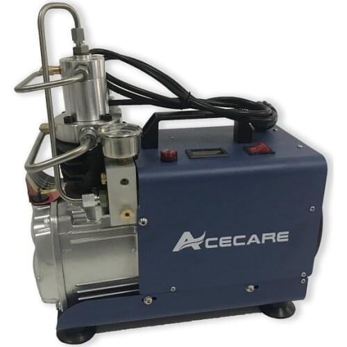 Acecare 300BAR 4500PSI High Pressure Air Pump Electric Air Compressor for Pneumatic Airgun Scuba Rifle PCP Inflator 220v 110v
