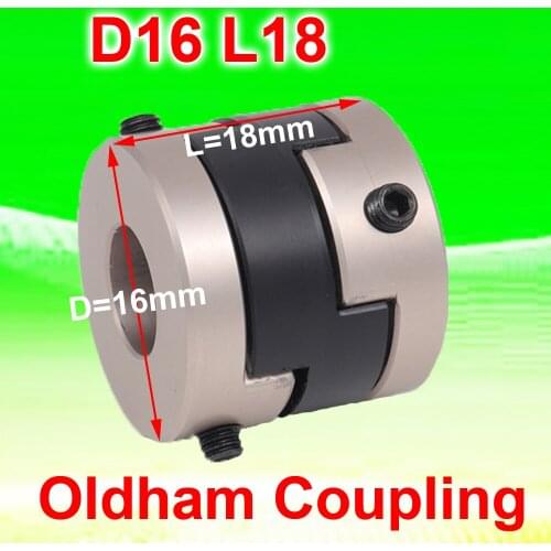 1PC Set Screw Oldham Coupling Encoder D16 L18 Shaft Coupler 6 6.35 8MM