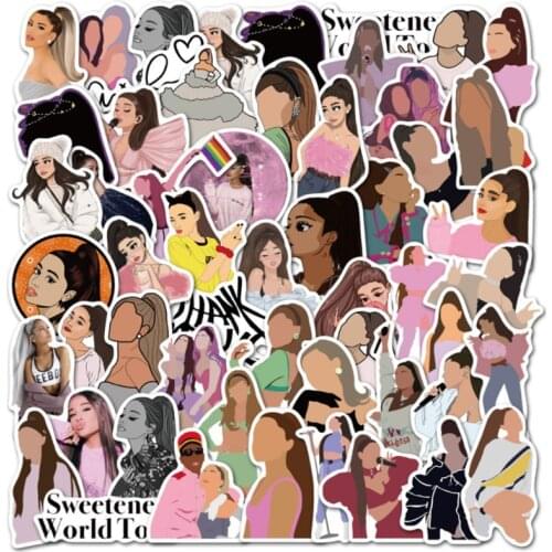 10/30/50Pcs/Set American singer Ariana Grande For Snowboard Laptop Luggage Fridge Car- Styling Vinyl Decal Home Decor Stickers