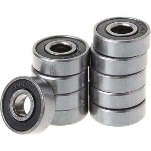900D 10 Pcs Bike Skateboard Scooter Ball Roller Bearing Skate Spare Parts Groefkogellagers 8 x 22 x 7 mm-608ZZ/608RS