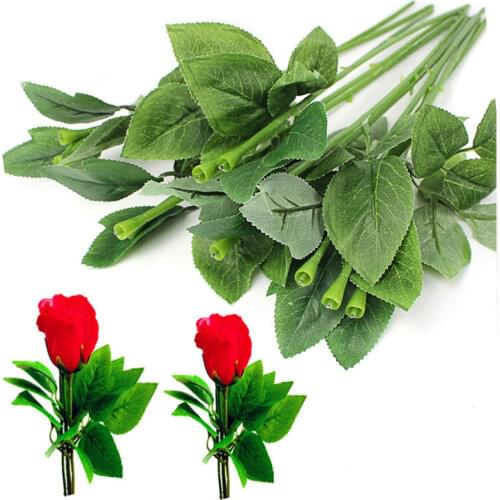 5pcs /lot) High Quality Green Artificial Flower Stems Pole Flower Branch For Atificial Flower Head Accessory Diy Rod Material