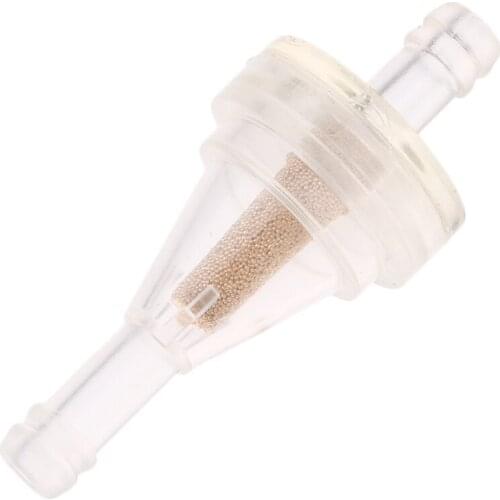 5pcs Motor Engine Inline Oil Fuel Filter for 1/4'' 6mm Hose Clear Plastic