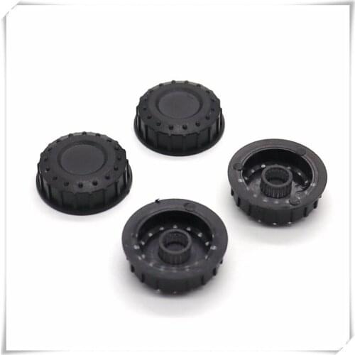 5 Pieces Plastic Flower Shaft Translucent Knob Diameter 25.5mm Height 9mm Potentiometer Encoder Knob Gear Shaped Inner Hole 6mm
