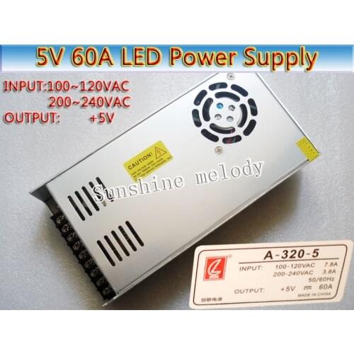 5V 60A 300W LED display Dedicated Power supply,P3 P4 P5 P6 P10 LED display power supply