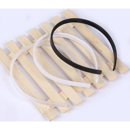 10mm DIY plastic headband, teeth, headwear headdres accessories 100pcs(White/Black)