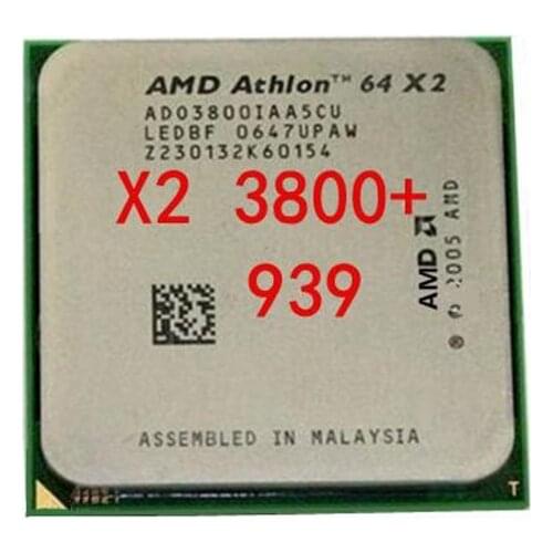 Athlon X2 3800+ 2.0GHz Dual-Core CPU Processor X2-3800+ ADA3800DAA5BV ADA3800DAA5CD 95W Socket 939PIN
