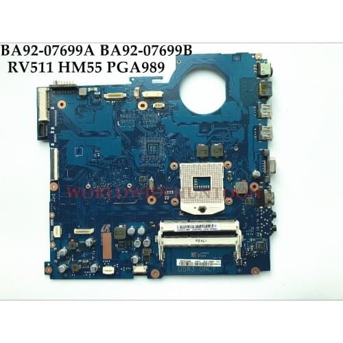 BA92-07699A BA92-07699B For Samsung RV511 Laptop Motherboard HM55 PGA989 DDR3 100% Tested
