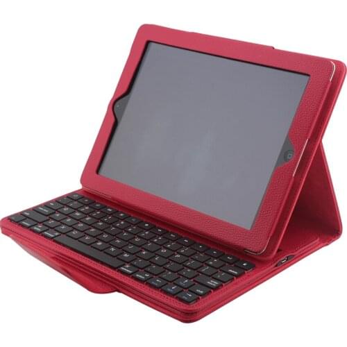 Wireless Bluetooth Keyboard Silicon Built-In Stand PU Leather Cover Protective Case 9.7" For iPad 5 / 6 / Air / Air 2 / Pro