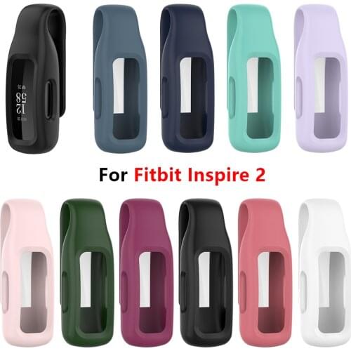 Clip Case Compatible with Fitbit Inspire 2 Fitness Tracker, Soft Silicone Replacement Accessory Clip for Fitbit Inspire 2