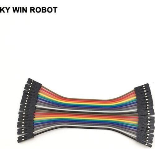 Dupont line 20pcs 10cm 2.54mm 1p-1p Pin Female to Female Color Breadboard Cable Jump Wire Jumper For Arduino