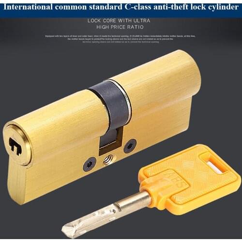 European Standard Universal Copper C-class lock core Cylinder Security Door Gate lock cylinder lock cylinder CC series