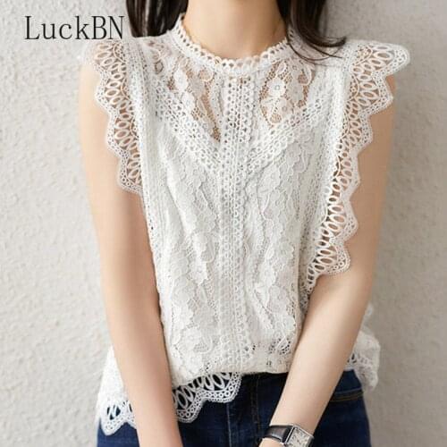 Ажурные блузки LuckBN China At AliExpress