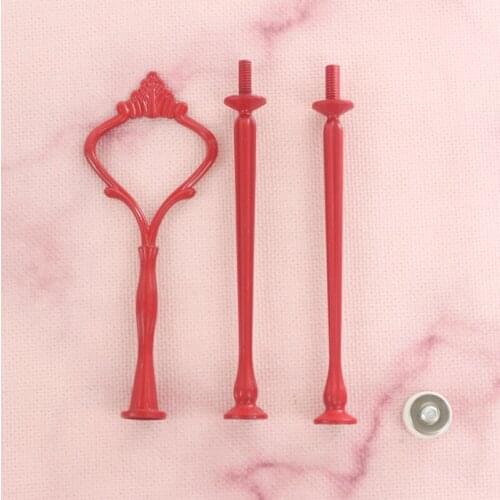 Metal 3-tier Cake Stand Rod Cake Stand Handle Cake Stand Fitting Hot Colors Style
